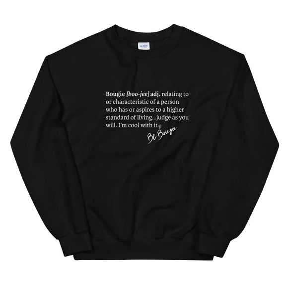 Black Bougie Definition Sweatshirt