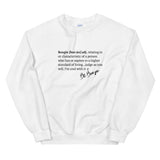 White Bougie Definition Sweatshirt