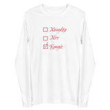 On the Bougie List Adult Long Sleeve